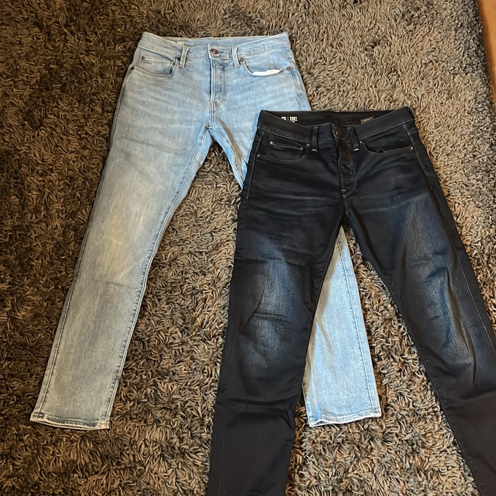 G Star Men’s 3301 Slim Jeans 30x32